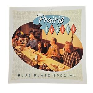 Prairie Oyster Blue Plate Special 12x12 Double Sided Flat Promo Poster 1996